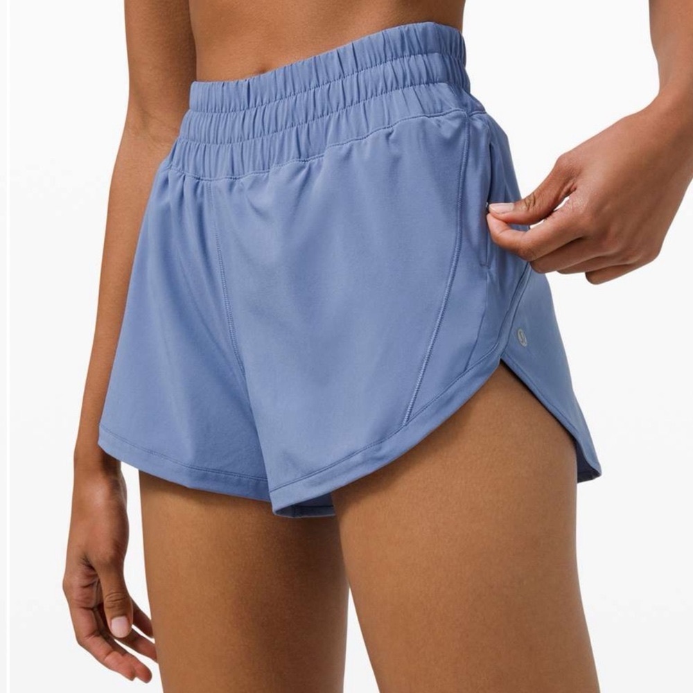 Lululemon Track That 3” High Rise Athletic Shorts Water Drop Blue 12 - Picture 4 of 10